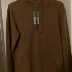 Men's Goodfellow Brown Hoodie Sweatshirt NWT size Small
